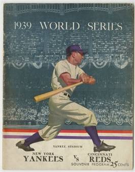 1939 World Series Program – Cincinnati Reds at New York Yankees 